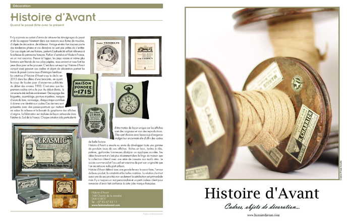 HISTOIREDAVANT DECO MAG DECEMBRE 2015